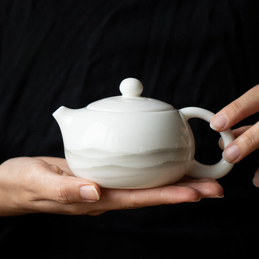 Jade Porcelain XiShi Teapot