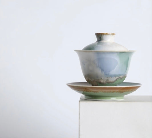Monet's Garden Lidded Tea Bowl