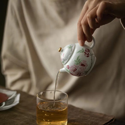 Handmade Ceramic Teapot with Filter - Jade Clay