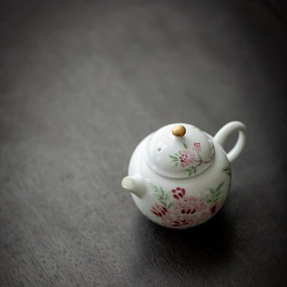 Handmade Ceramic Teapot with Filter - Jade Clay